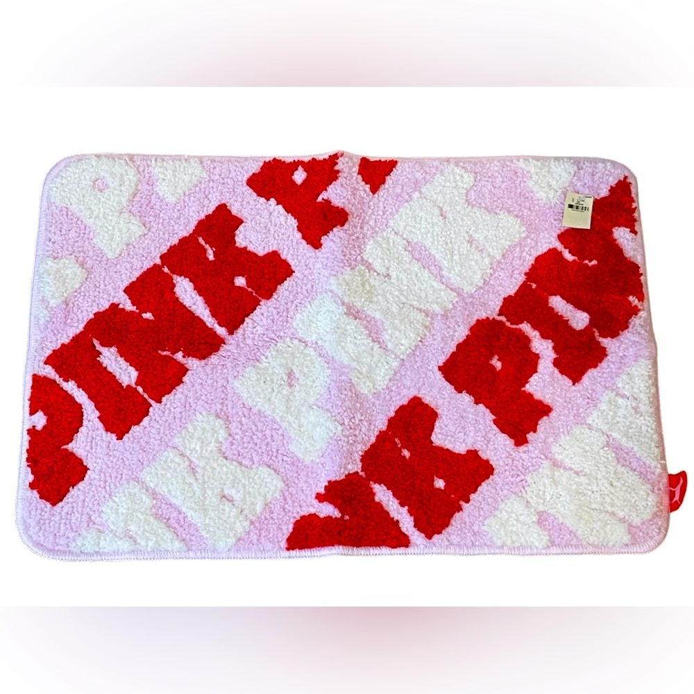 Pink Logo Bath Mat